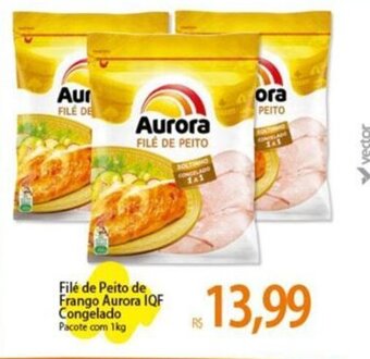 Atacadão Filé de Peito de Frango Aurora IQF Congelado Pacote com 1kg oferta