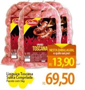Atacadão Linguiça Toscana Sulita Congelada Pacote com 5kg oferta