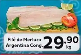 Supermercados Tauste Filé de Merluza Argentina Cong., oferta