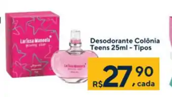 Drogaria Coop Desodorante Colonia Teens 25ml tipos oferta
