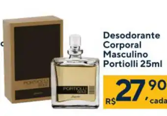 Drogaria Coop Desodorante Corporal Masculino Portiolli 25ml oferta