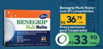 Drogaria Coop Benegrip Multi Noite com 20 comprimidos oferta
