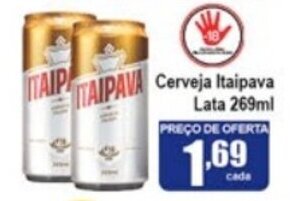 Higa's Supermercado Cerveja Itaipava Lata 269ml oferta