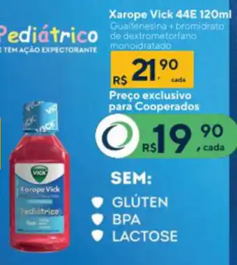 Drogaria Coop Xarope Vick 44E 120ml oferta