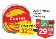 Supermercados Princesa Queijo minas frescal caetes kg oferta
