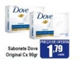 Higa's Supermercado Sabonete Dove Original 90g oferta