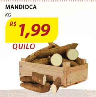 Assaí Atacadista Mandioca 1kg oferta