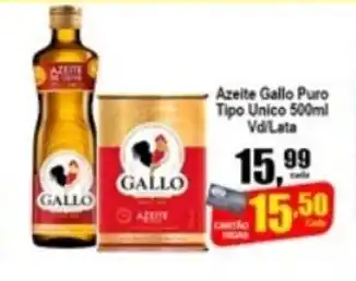 Higa's Supermercado Azeite Gallo Puro Tipo Unico 500ml oferta