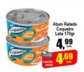 Higa's Supermercado Atum Ralado Coqueiro lata 170g oferta