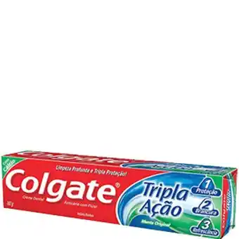 Super Lagoa Creme dental colgate tripla acao 180g oferta