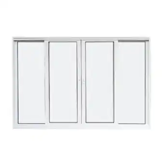 Leroy Merlin Janela de correr 4 folhas 1,20x1,50m alumínio pintado branco linha vivace artens oferta