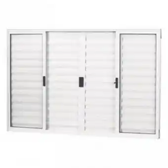 Leroy Merlin Janela de alumínio veneziana 06 folhas branca - 120x150 oferta