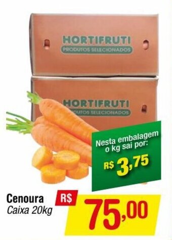 Fort Atacadista Cenoura Caixa 20kg oferta
