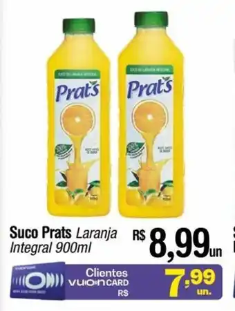 Fort Atacadista Suco Prats Laranja Integral 900ml oferta