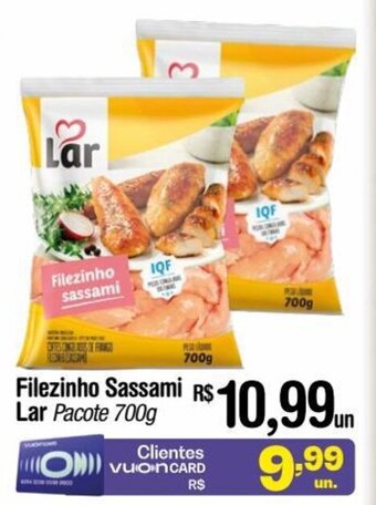 Fort Atacadista Filezinho Sassami Lar Pacote 700g oferta
