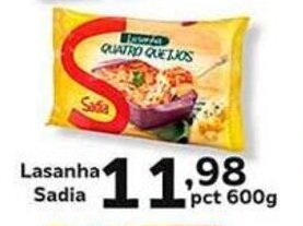 Supermercados Tauste Lasanha Sadia pct 600g oferta