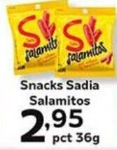 Supermercados Tauste Snacks Sadia Salamitos pct 36g oferta