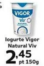 Supermercados Tauste logurte Vigor Natural Viv pt 150g oferta