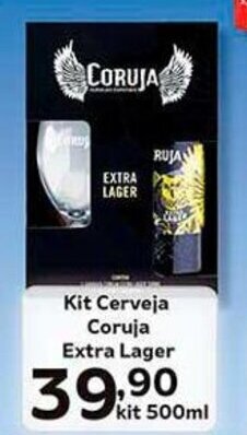 Supermercados Tauste Kit Cerveja Coruja Extra Lager kit 500ml oferta