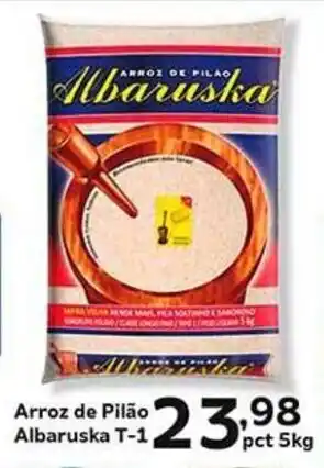 Supermercados Tauste Arroz de Pilão Albaruska T-1 pct 5kg oferta