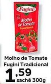 Supermercados Tauste Molho de Tomate Fugini Tradicional sachê 300g oferta