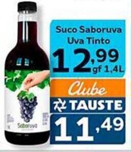 Supermercados Tauste Suco Saboruva Uva Tinto gf 1.4L oferta