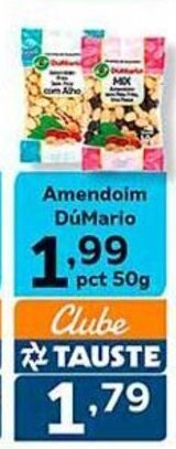 Supermercados Tauste Amendoim DúMario pct 50g oferta