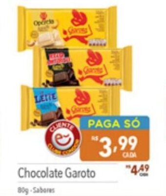 Supermercados Condor Chocolate Garoto 80g oferta