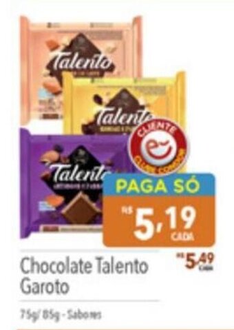 Supermercados Condor Chocolate Talento Garoto oferta