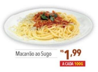 Supermercados Condor Macarrão ao Sugo a cada 100g oferta