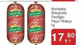 Mineirão Atacarejo Mortadela Bolognella Perdigao peca/ pedaco 1kg oferta
