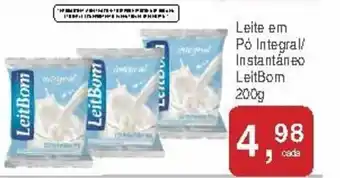 Mineirão Atacarejo Leite em Po integral/ Instantaneo LeitBom 200g oferta