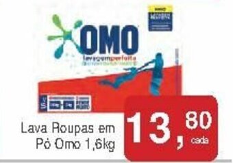 Mineirão Atacarejo Lava roupas em Po Omo 1.6kg oferta
