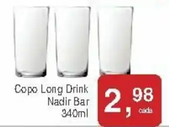 Mineirão Atacarejo Copo Long Drink Nadir Bar 340ml oferta