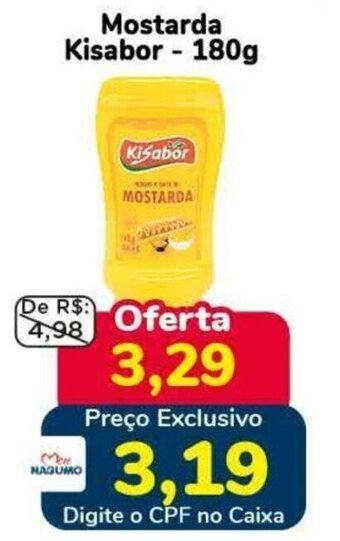Nagumo Mostarda Kisabor - 180g oferta