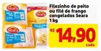 Mercado Extra Filenzinho de Peito ou File de Frango congelados Seara 1kg oferta