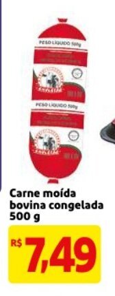 Mercado Extra Carne moida bovina congelada 500g oferta