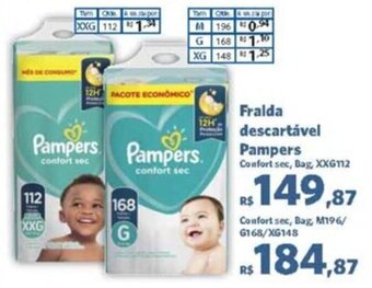 Sam's Club Fralda descartável Pampers oferta