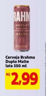 Mercado Extra Cerveja Brahma Duplo Malte Lata 350ml oferta