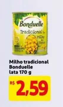 Milho tradicional bonduelle lata 700g