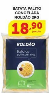 Roldão Batata palito congelada roldão 2kg oferta
