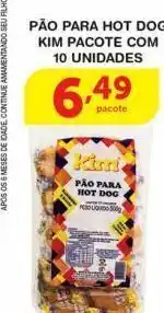 Roldão Pão de hot dog kim 10un oferta
