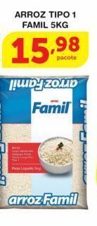 Roldão Arroz tipo 1 famil 5kg oferta