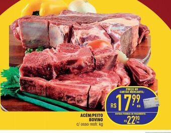 Mercantil Rodrigues Acém/peito bovino kg oferta