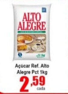 Higa's Supermercado Acucar Ref. Alto Alegre Pct 1kg oferta