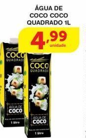 Roldão Água de coco coco quadrado 1l oferta