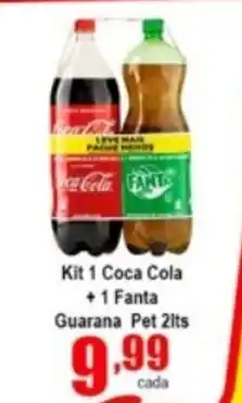 Higa's Supermercado Kit 1 Coca Cola + 1 Fanta 2L oferta