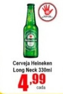Higa's Supermercado Cerveja Heineken Long Neck 330ml oferta