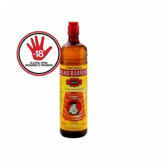 Aguard de cana velho barreiro 910ml