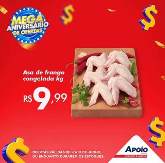 Apoio Mineiro Asa de frango congelada kg oferta